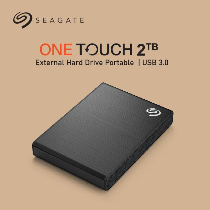 Seagate External Hard Disk ONE TOUCH 2TB - Black