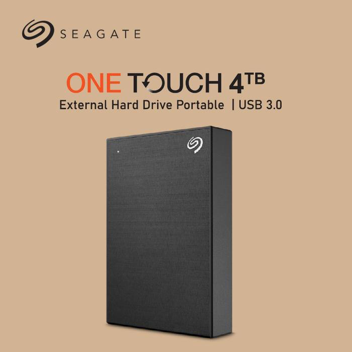 Seagate External Hard Disk ONE TOUCH 4TB - Black